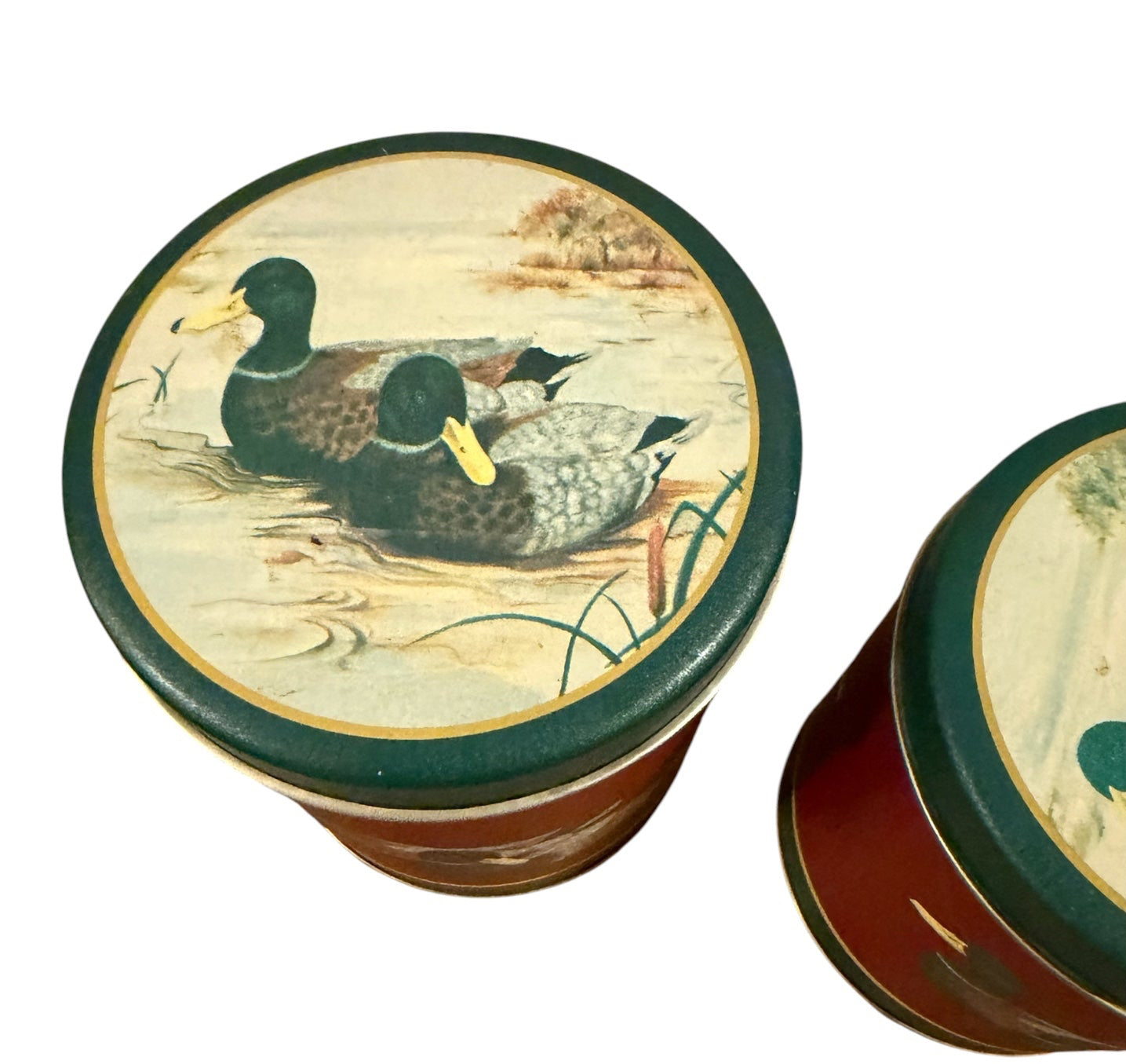1980s Wang’s International Mallard Duck Nesting Tin Canister Set (Set of 3)