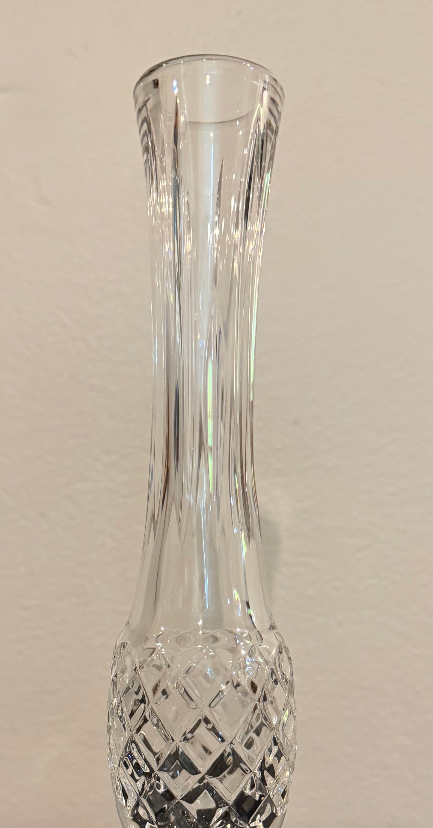 Waterford Crystal Lismore Bud Vase – 9” Retired Pattern