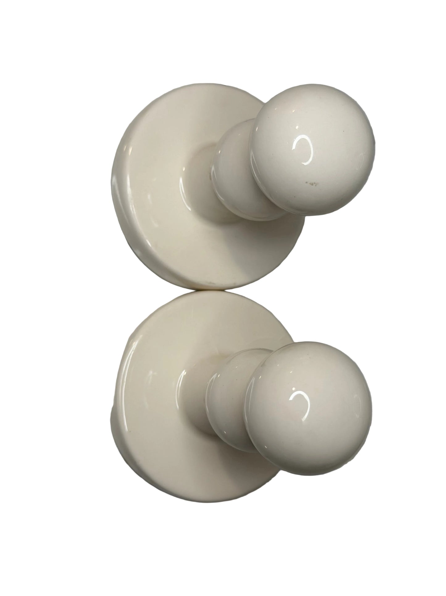 Glazed Pottery Cookie Presses – Snowflake & Snowman | Holiday Cookie Stamps (Set of 2)