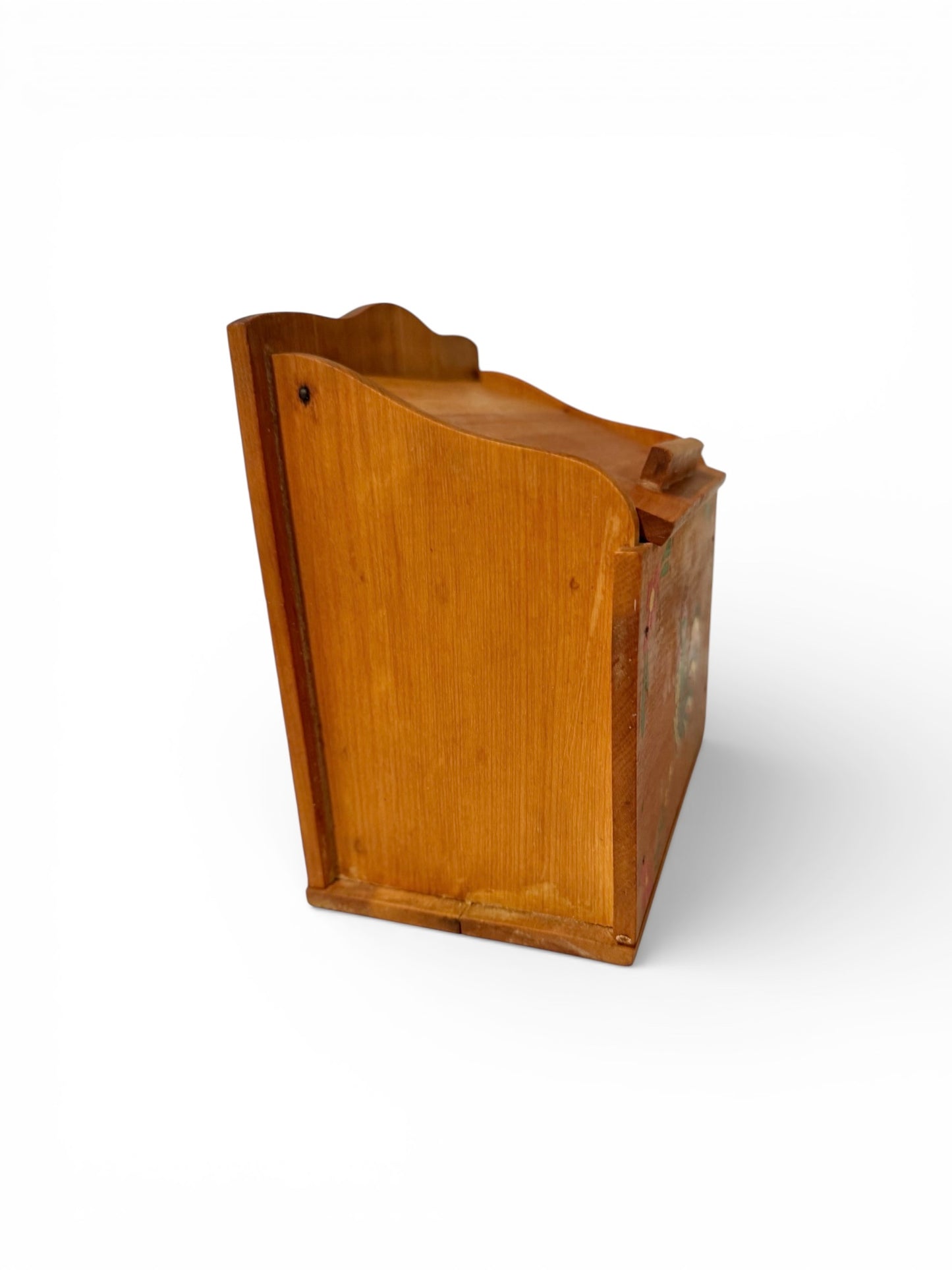 Vintage Wooden Recipe Box – Rooster Folk Art Kitchen Canister