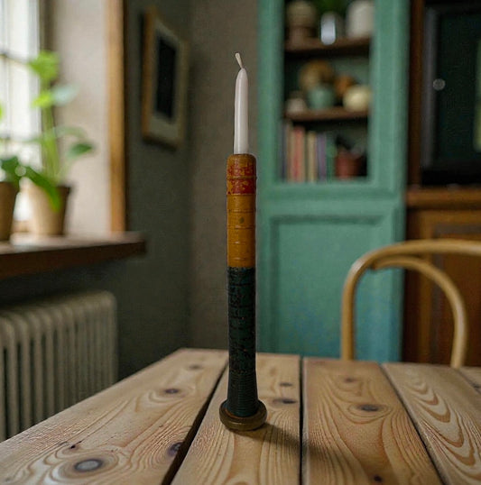 Vintage Wooden Textile Spool – 12” Decor Piece