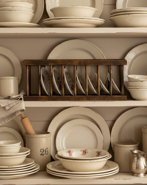 Butter Pat Holder – Vintage Style Unique Customized - Hand-Antiqued Farmhouse Kitchen Display