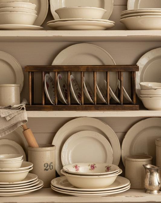 Vintage Style Unique Customized Butter Pat Holder – Hand-Antiqued Farmhouse Kitchen Display