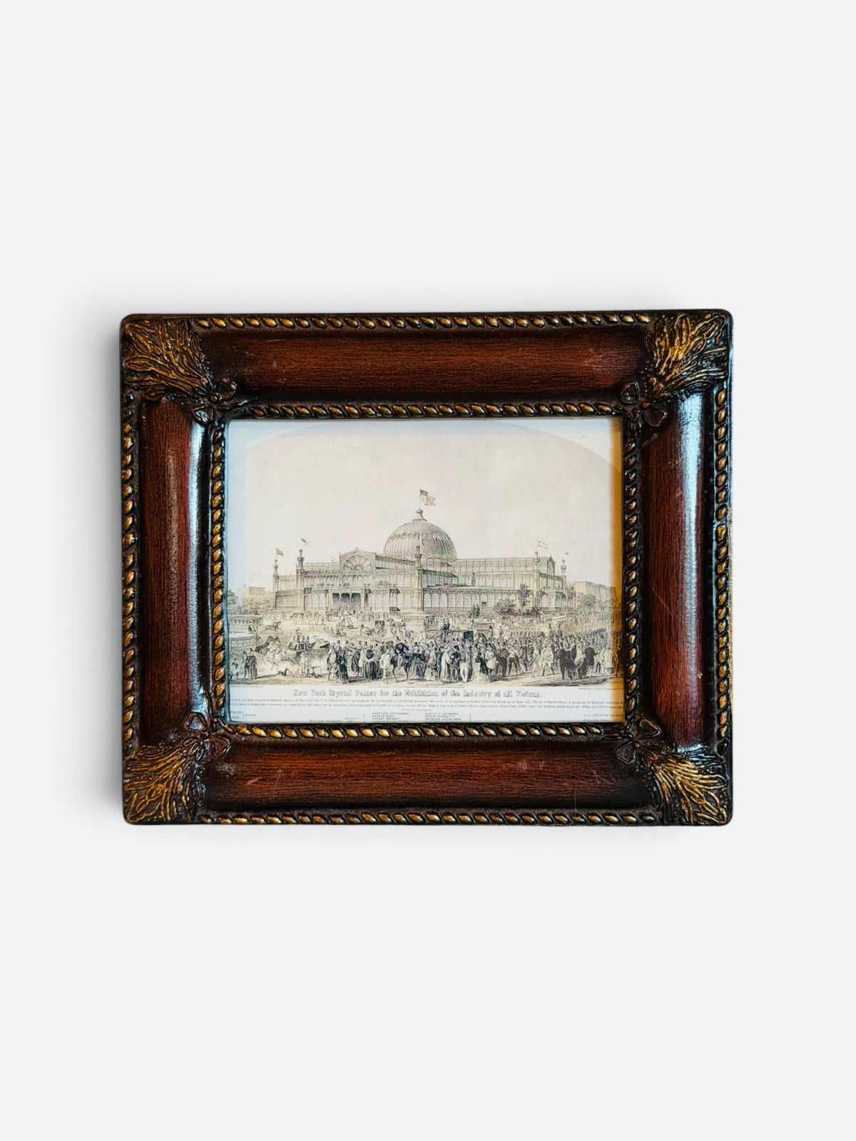 Flea & Frame Creation – New York Crystal Palace Framed Book Art - 4”
