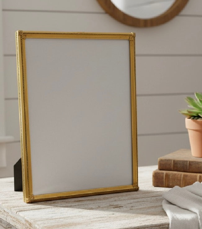 Vintage Gold Metal 8x10 Picture Frame (1950s–1960s)