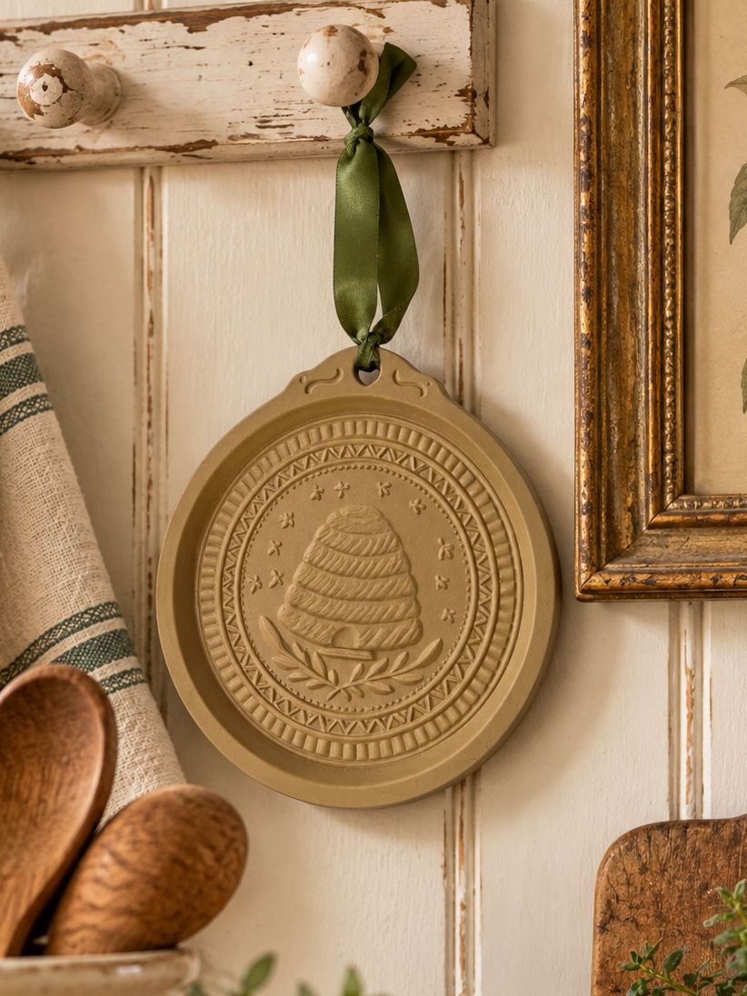 Vintage 1992 Brown Bag Cookie Art Beehive Mold – Hill Design Folk Art Series No. 6