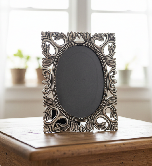 Jennifer Moore Victorian Metal Frame | Floral Scrollwork | 5x7