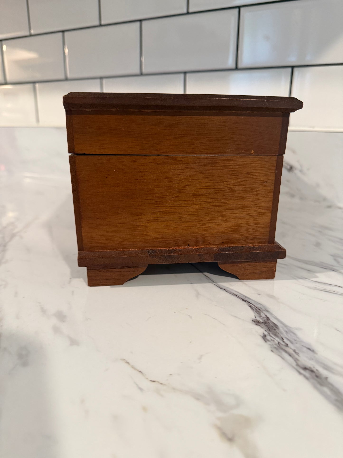 Vintage Wooden Jewelry Box