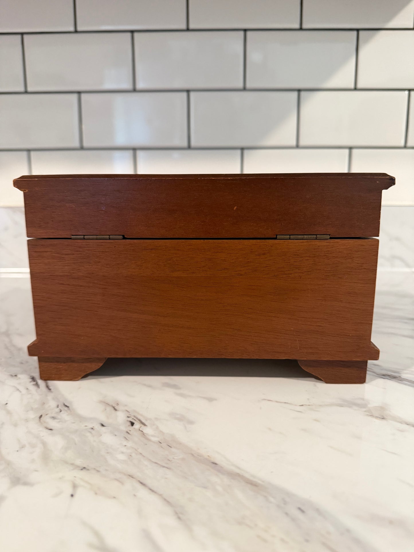 Vintage Wooden Jewelry Box