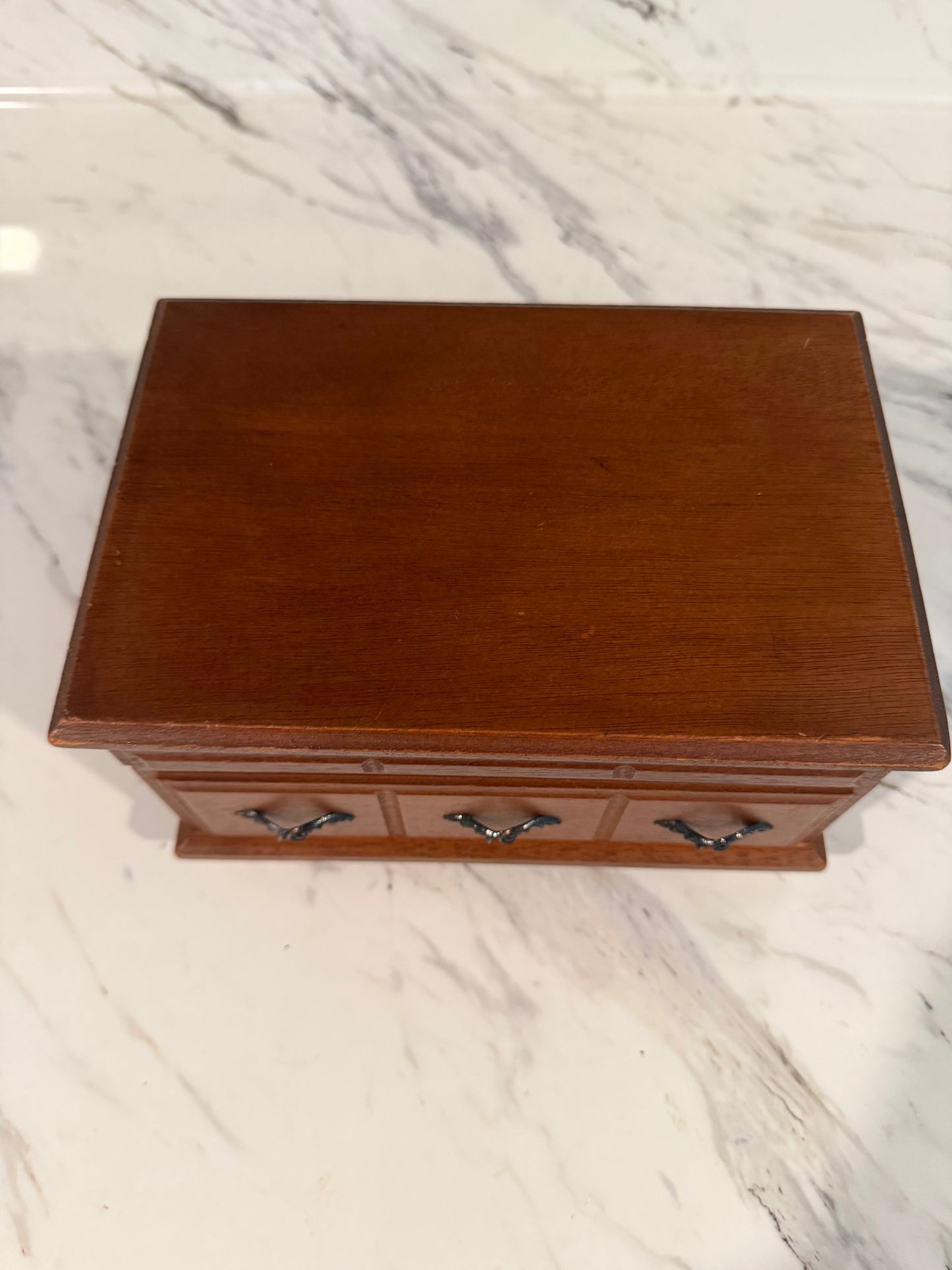 Vintage Wooden Jewelry Box