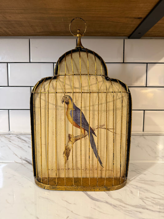 Trompe-l’œil Birdcage Wall Art