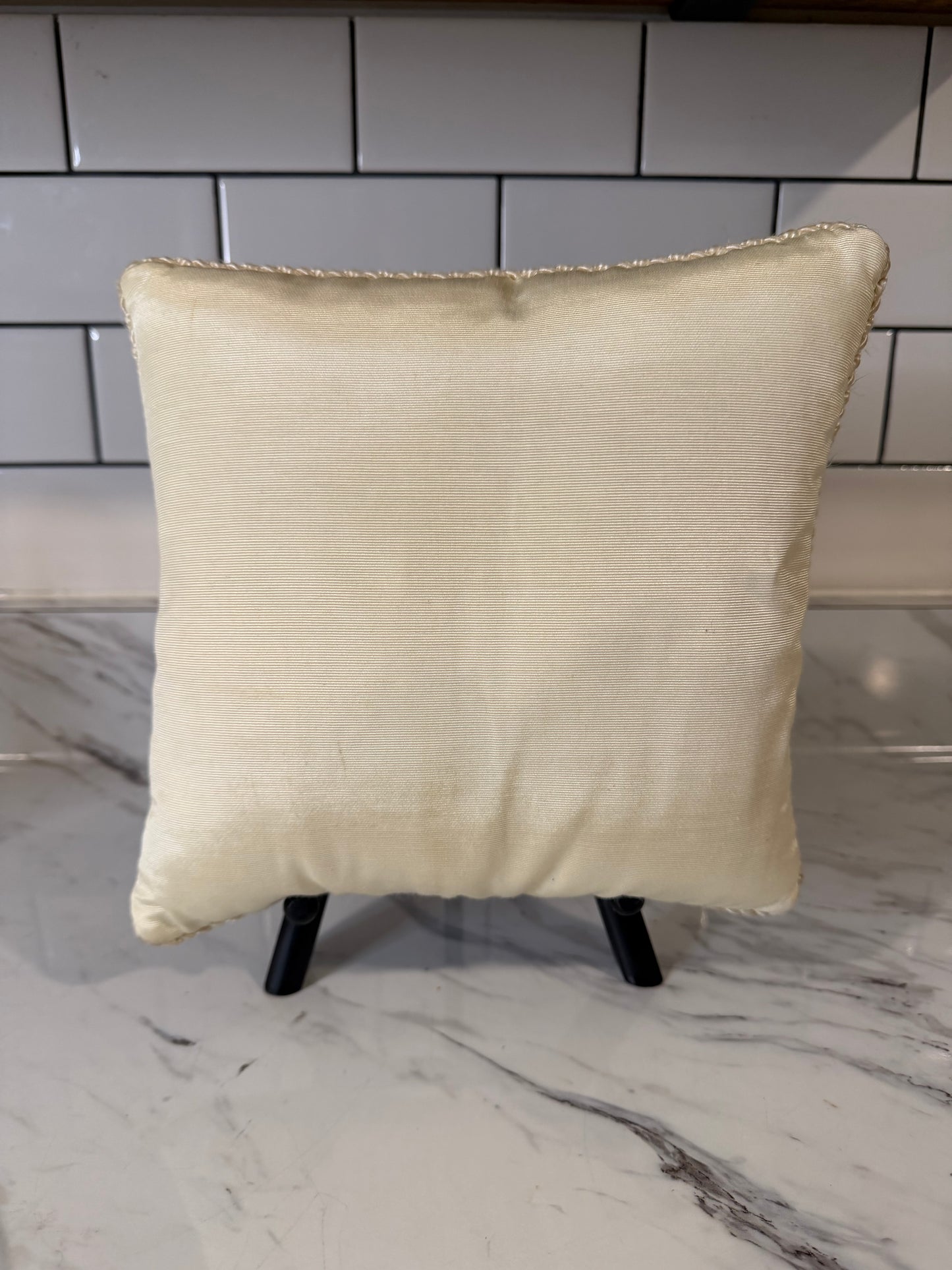 Vintage Needlepoint French Country Pillow