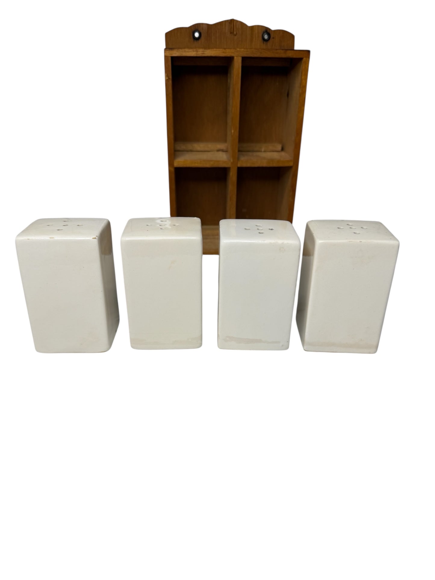 Vintage 1950s Japanese Ceramic Fruit Spice Jar Set