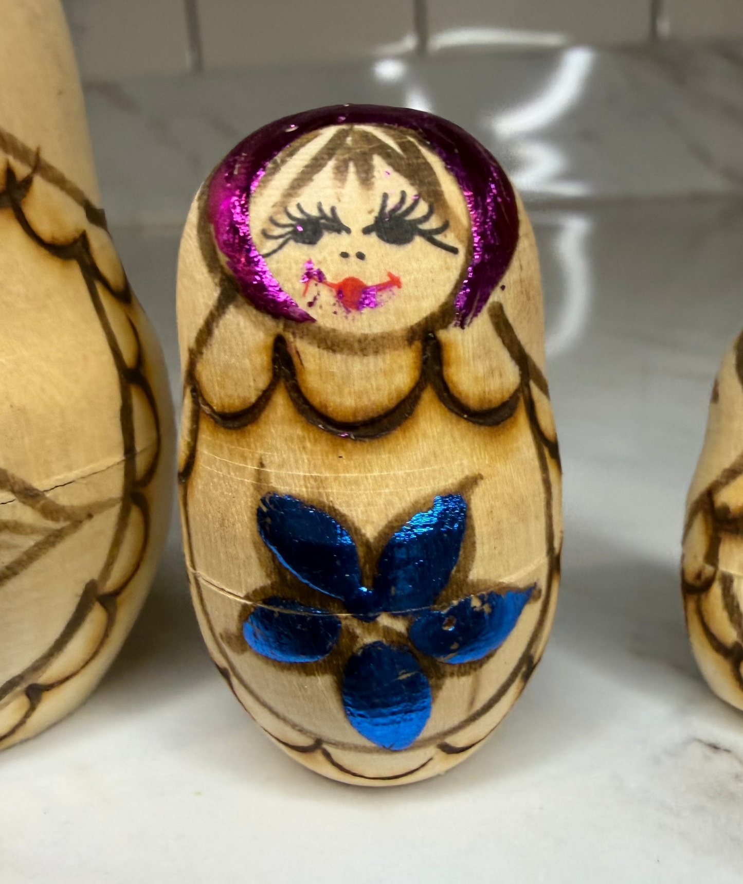 Vintage Matryoshka Nesting Doll Set – Set of 5