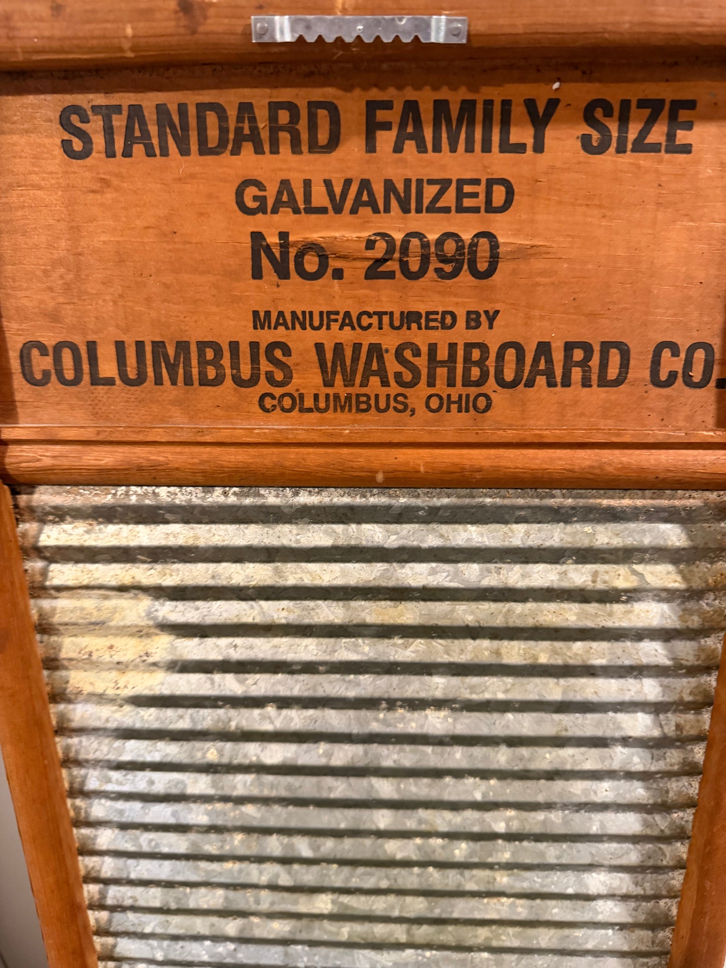 Vintage Sunnyland Handmade Washboard – Family Size, Made in Ohio