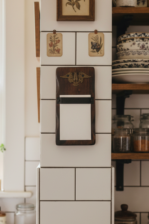 Vintage American Brass Eagle Notepad Holder