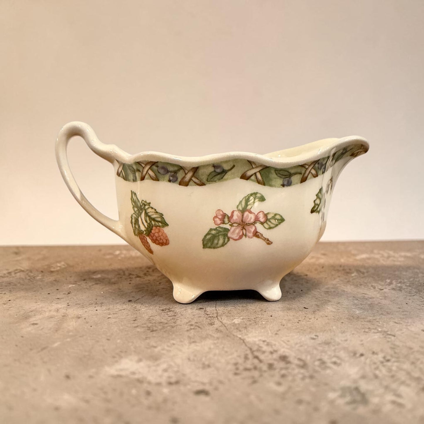 Vintage Johnson Brothers Arcadia (Fruit) Creamer | Cottagecore