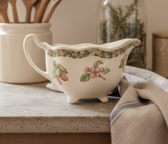 Vintage Johnson Brothers Arcadia (Fruit) Creamer | Cottagecore