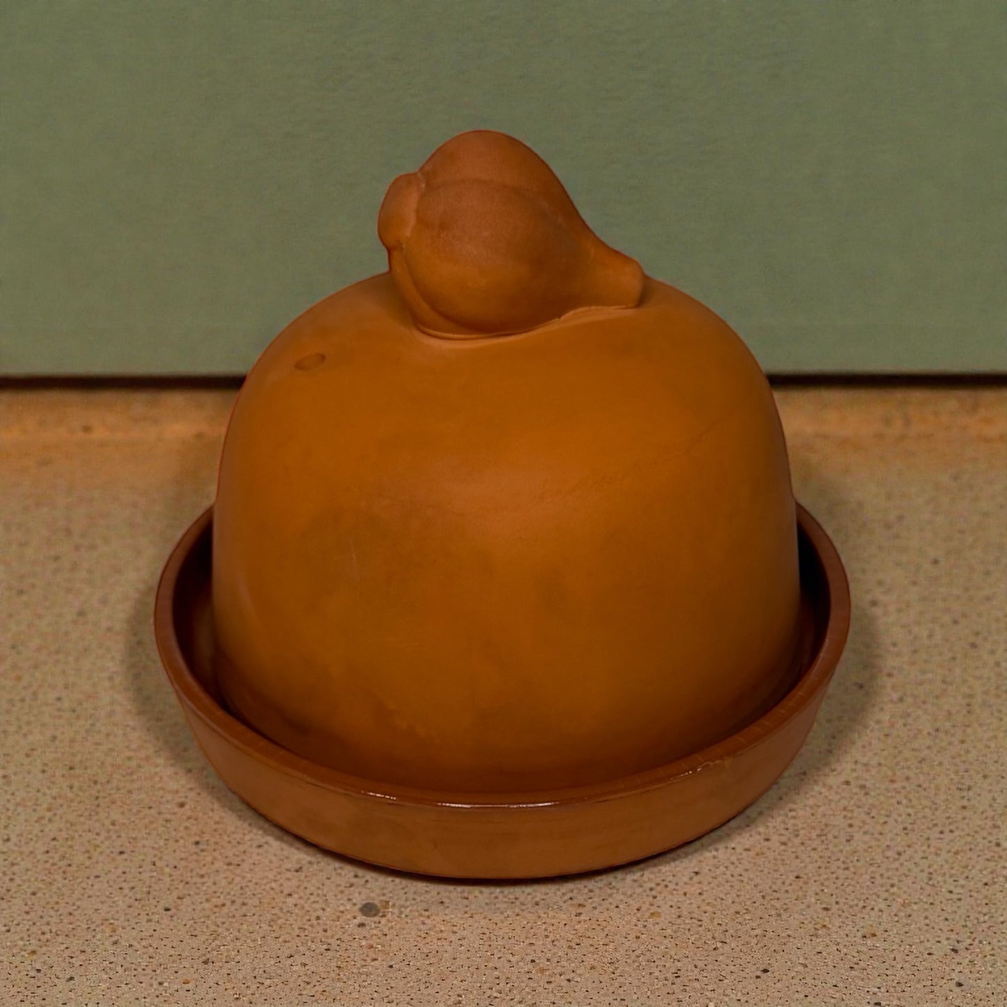 Vintage Terra Cotta Oven Garlic Roaster