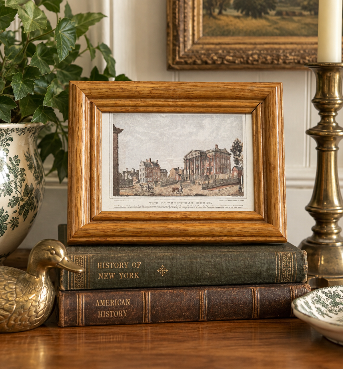 The Government House New York City Framed Book Print | Flea & Frame Creation | 9” x 7”