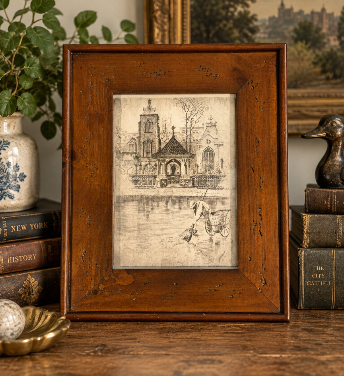 Little Church Around the Corner – Framed Book Print | Flea & Frame Creation