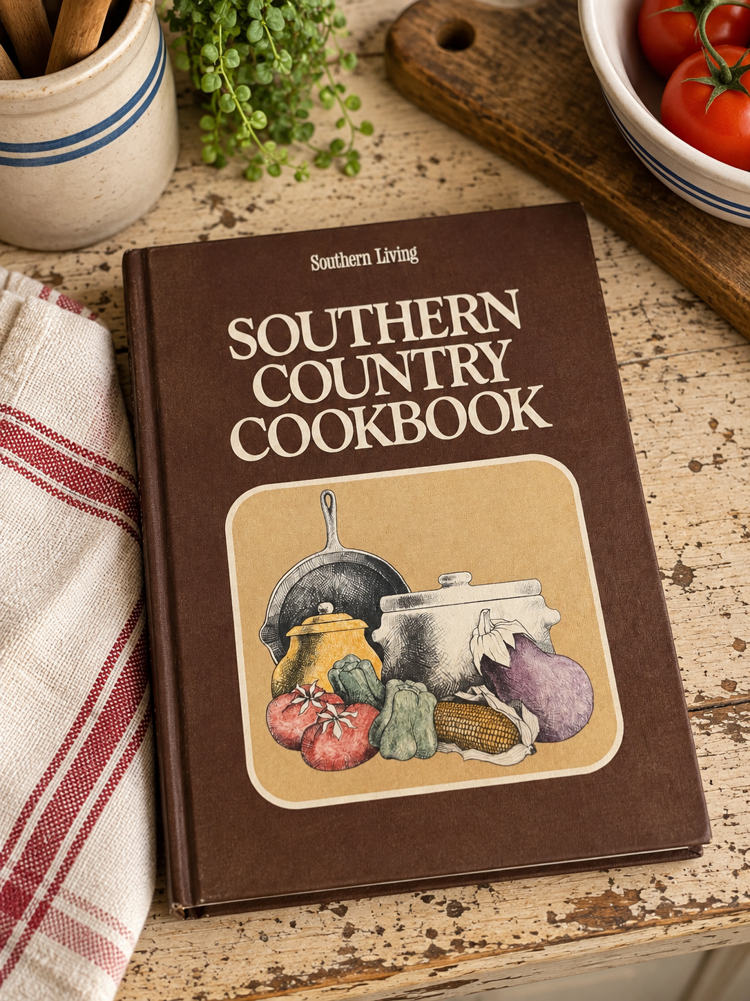 1972 Southern Country Cookbook – Lena Sturges | Southern Living | Vintage Hardcover Cookbook