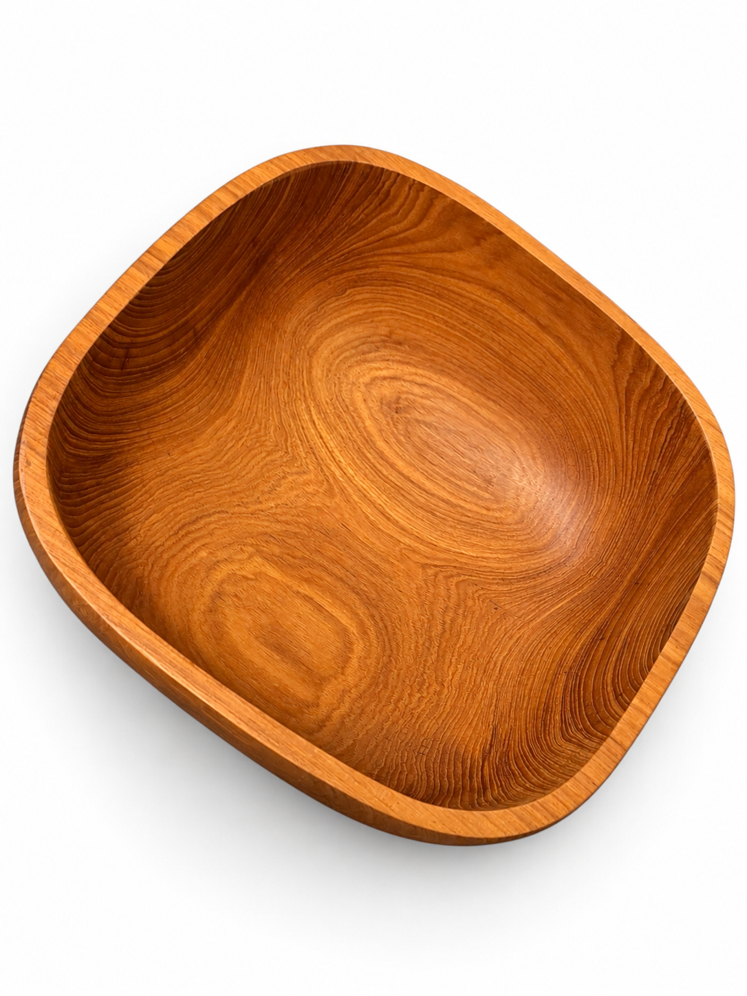Mid-Century Vintage Goodwood Genuine Teak Salad Bowl Set - 9 Piece Handcrafted Set (Thailand)