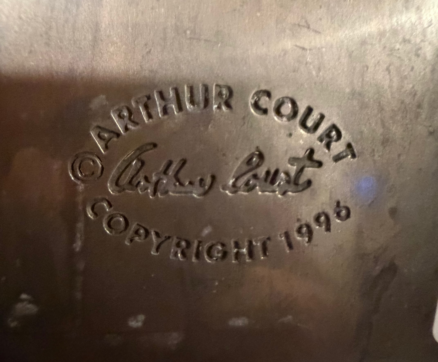 Arthur Court Aluminum Serving Tray – Grapevine Design, Entertaining Accent