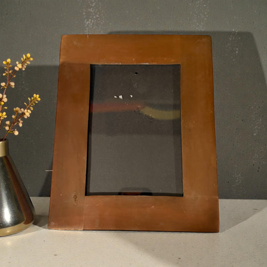 Solid Copper 5×7 Picture Frame — Heavy, Non-Magnetic, Custom-Fit Glass
