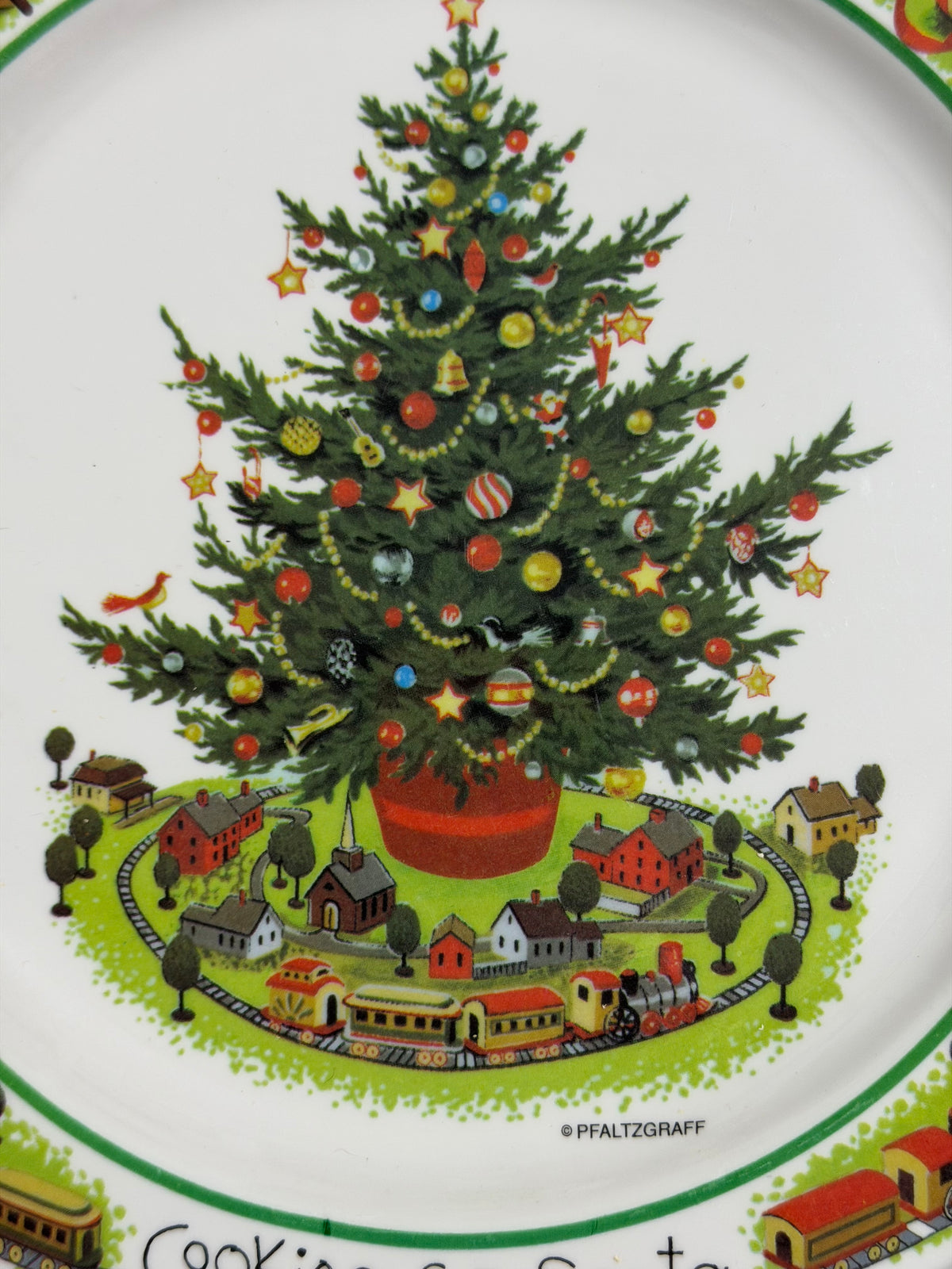 Pfaltzgraff Christmas Heritage Cookies for Santa Square Holiday Plate – 8”
