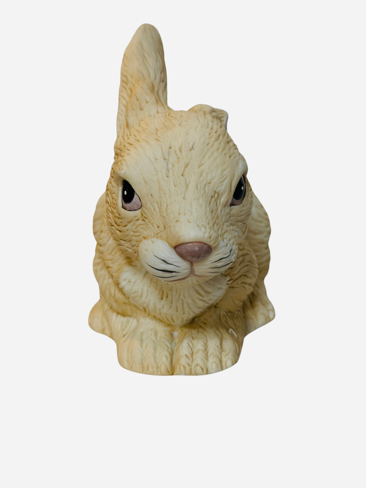 Vintage HOMCO Bisque Ceramic Bunny Rabbit Figurine – Detailed Fur Texture