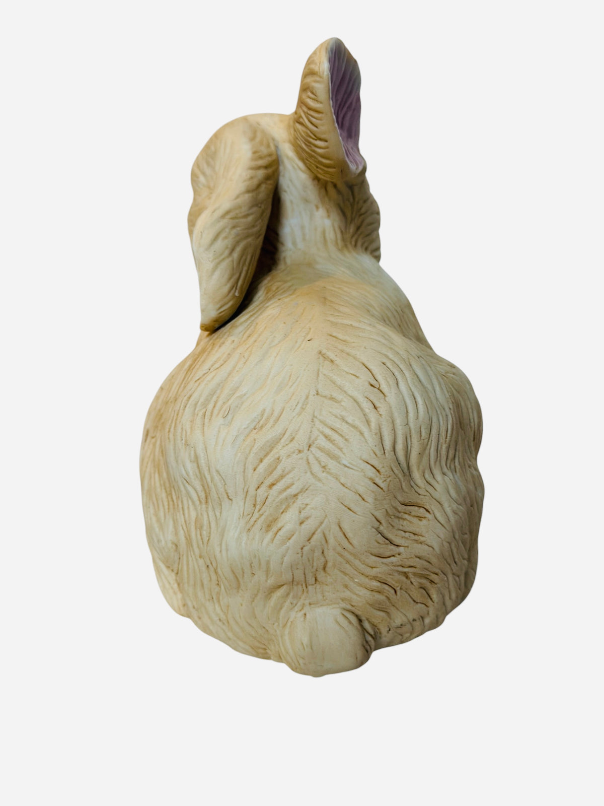 Vintage HOMCO Bisque Ceramic Bunny Rabbit Figurine – Detailed Fur Texture