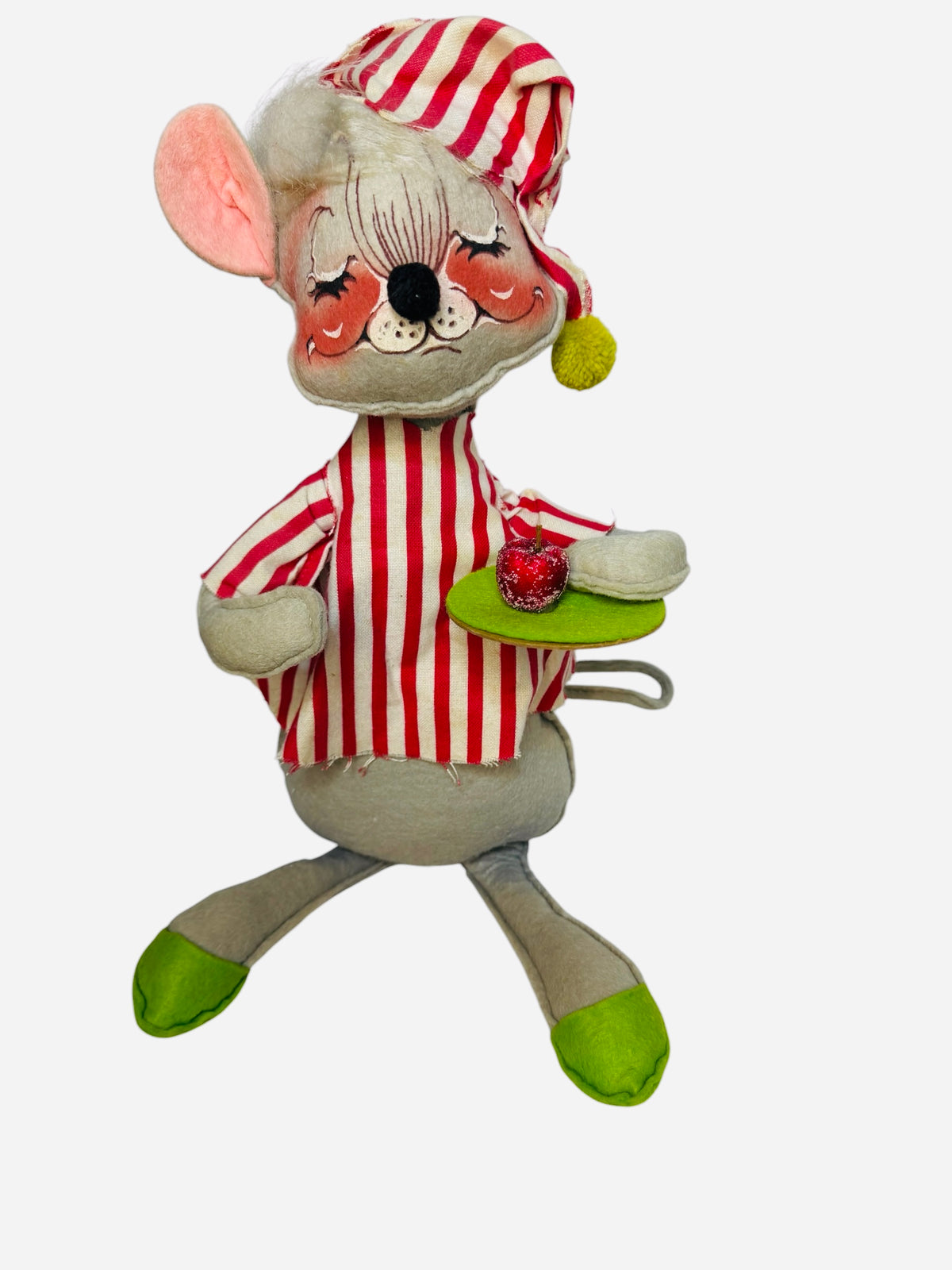 Large 1971 Annalee Mobilitee Bedtime Christmas Mouse Doll – Sugar Plum Fairy – 13.5”